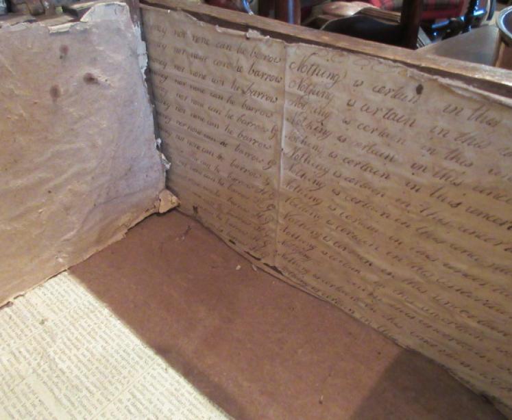 Very Original William & Mary Period Oak Bible Box - Image 5