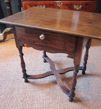 Superb William & Mary Period Oak Lowboy