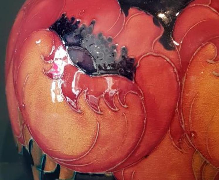 Large Moorcroft Big Poppy Vase - Image 6
