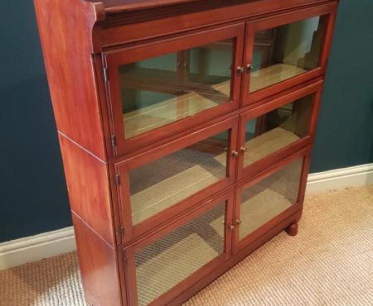 Pair of Edwardian Mahogany Barristers Bookcases - Image 2