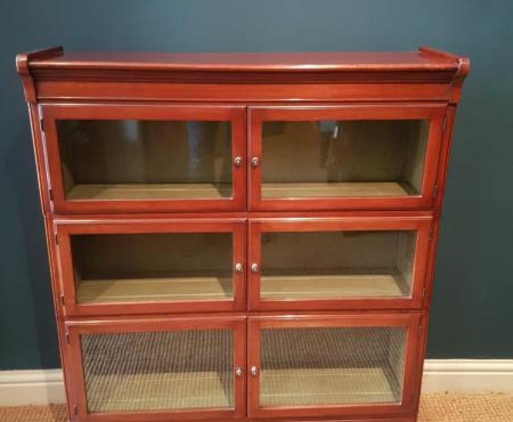 Pair of Edwardian Mahogany Barristers Bookcases - Image 7