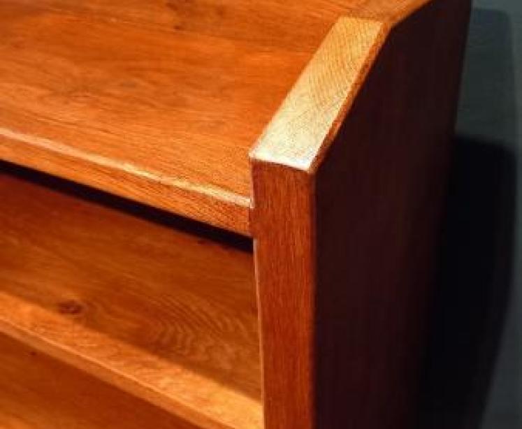 Superb Solid Oak Rabbit Man Open Bookcase - Image 4