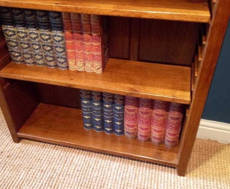Superb Solid Oak Rabbit Man Open Bookcase - Image 5
