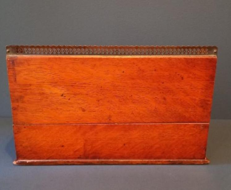 Victorian Oak Waterfall Letter Rack - Image 4