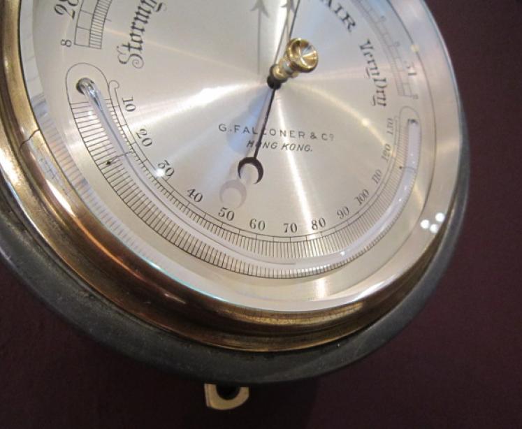 Superior Victorian Polished Steel Marine Barometer - Image 3