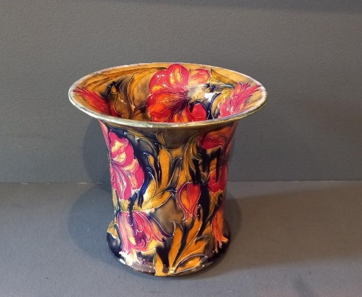 Early Moorcroft Spanish Pattern Wide Flared Top Vase - Image 7