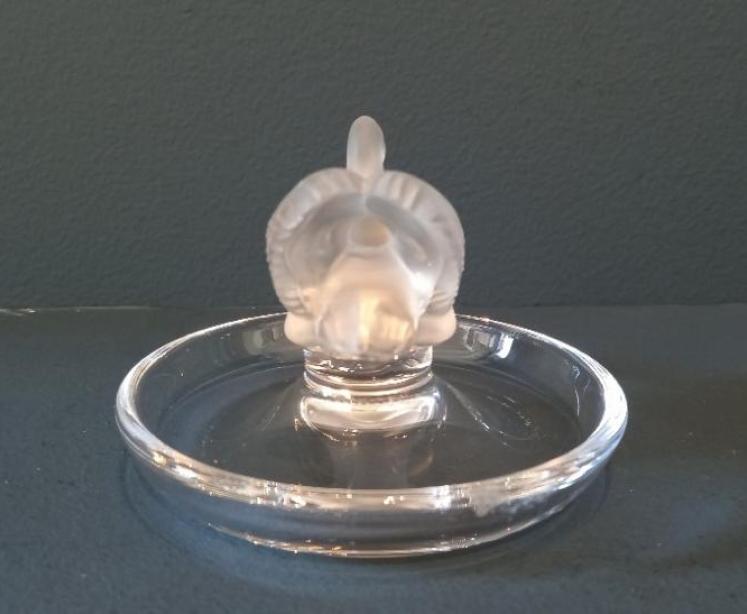 Lalique Opalescent Swan Ring/Pin Dish - Image 4