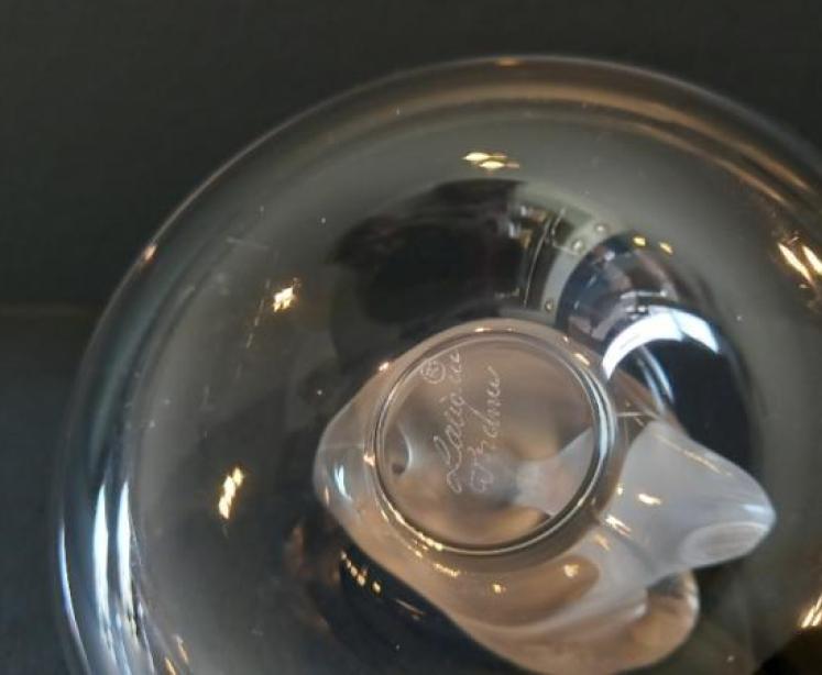 Lalique Opalescent Swan Ring/Pin Dish - Image 5