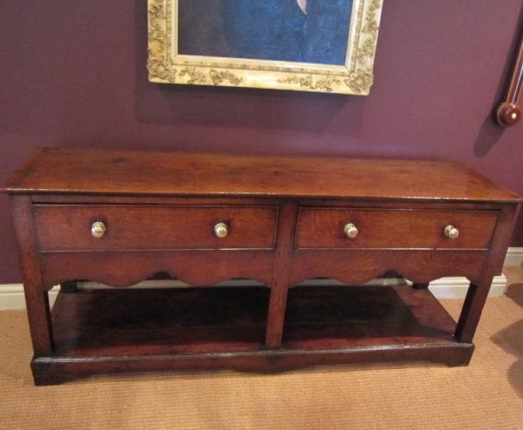 Superb George II Period Oak Pot Board Dresser - Image 1