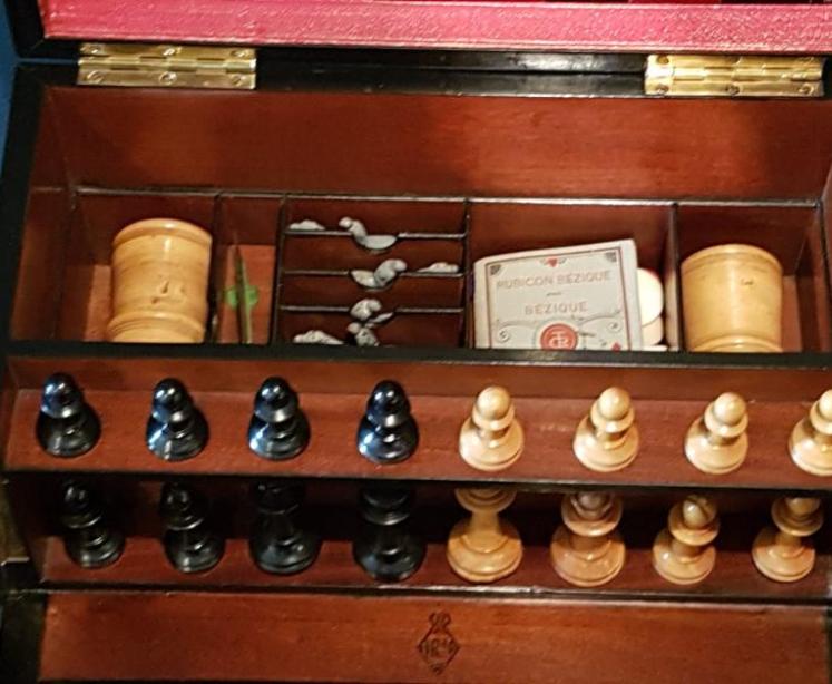 Outstanding Victorian Oak Games Compendium - Image 4