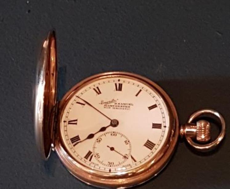 Immaculate 9ct Gold Half Hunter Pocket Watch - Image 7