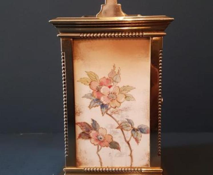 Fine Quality French Porcelain Panel Carriage Clock - Image 2