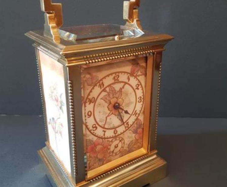 Fine Quality French Porcelain Panel Carriage Clock - Image 7