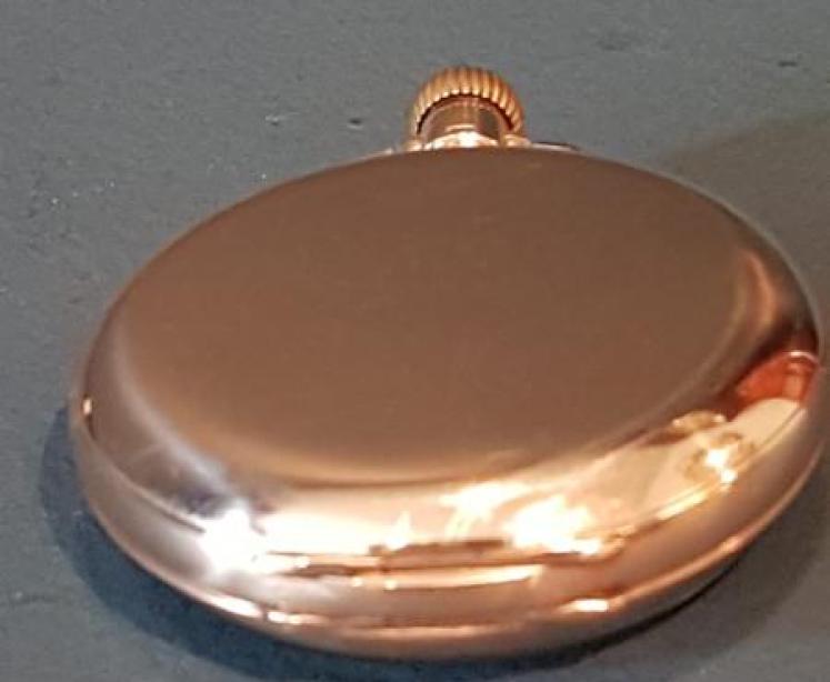 9ct Solid Gold Swiss Pocket Watch - Image 5