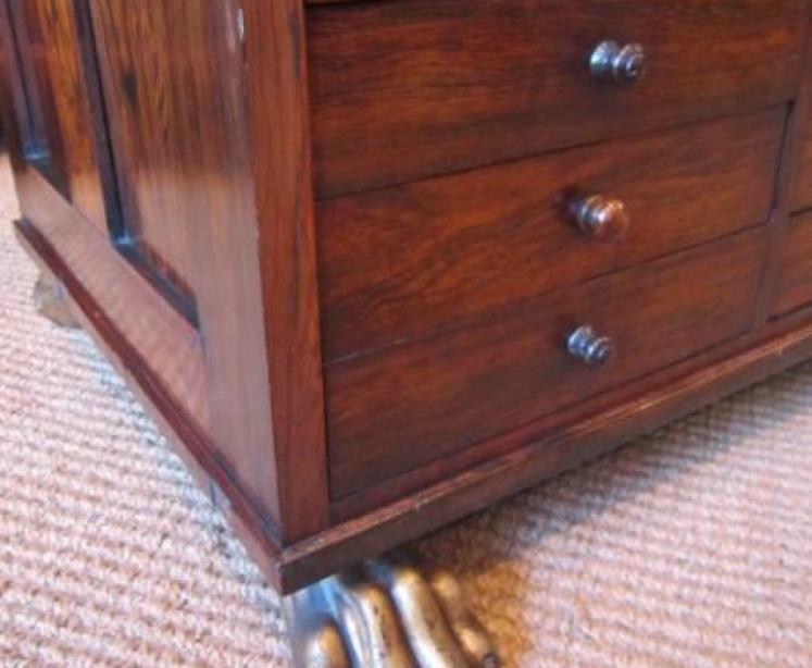 Superb Regency Rosewood Chess Top Collector's Cabinet - Image 4