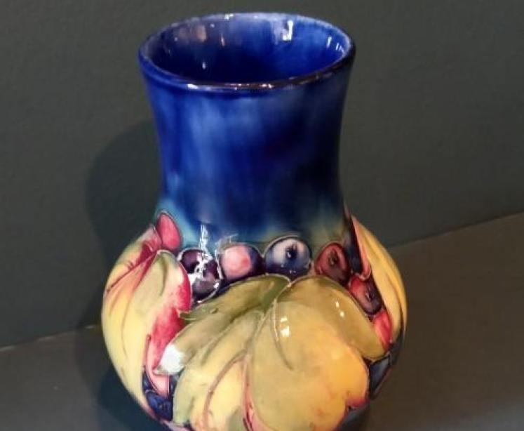 Moorcroft Leaf & Berries Bulbous Shaped Vase - Image 1