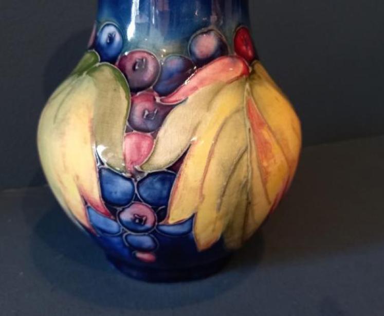 Moorcroft Leaf & Berries Bulbous Shaped Vase - Image 2