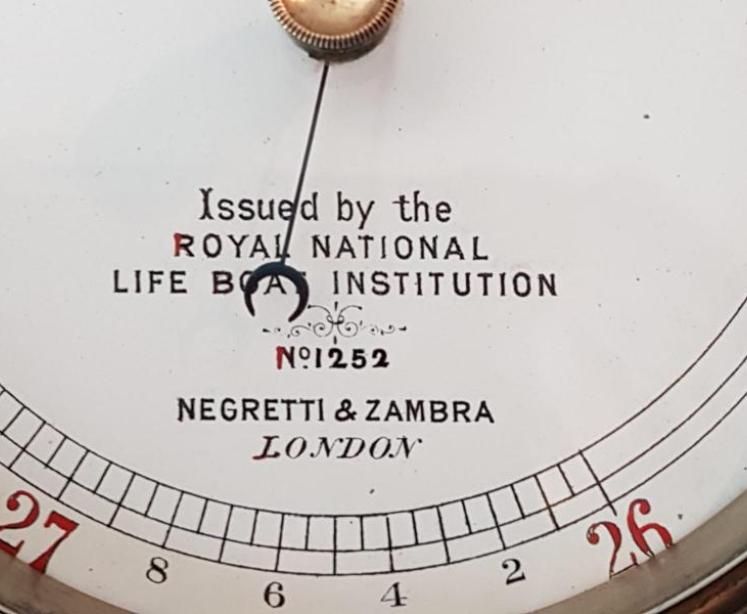 Victorian Negretti & Zambra RNLI Barometer  - Image 2