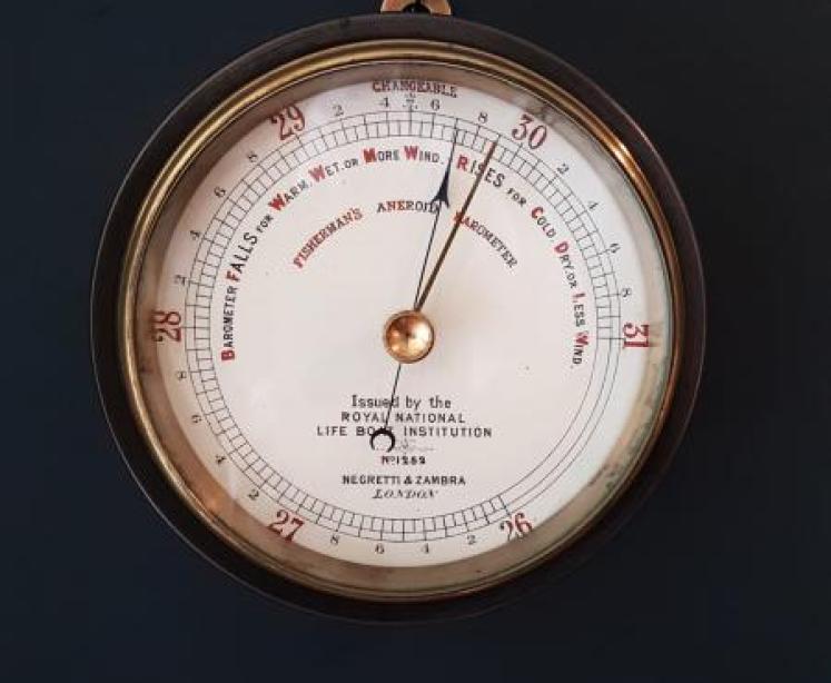 Victorian Negretti & Zambra RNLI Barometer  - Image 7