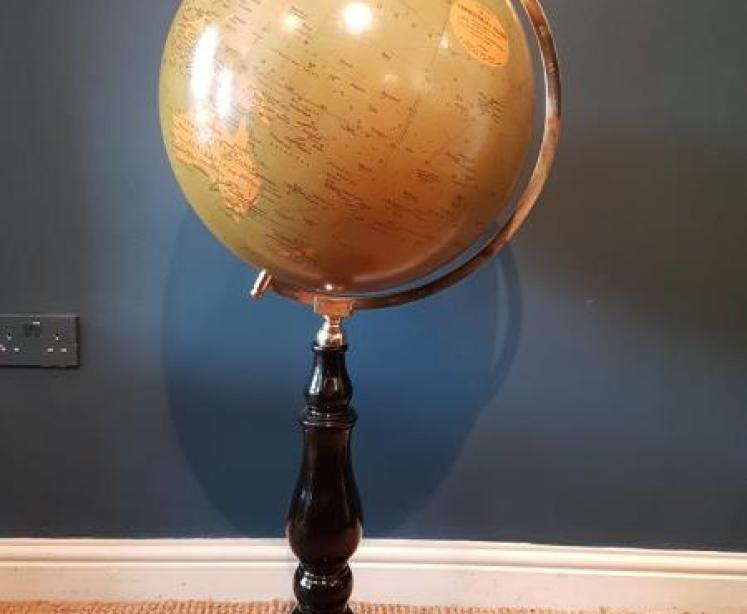 Large 1920's Phillip's Floor Standing Library Globe  - Image 1