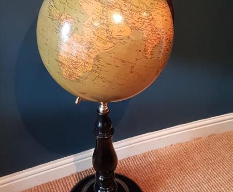 Large 1920's Phillip's Floor Standing Library Globe  - Image 6