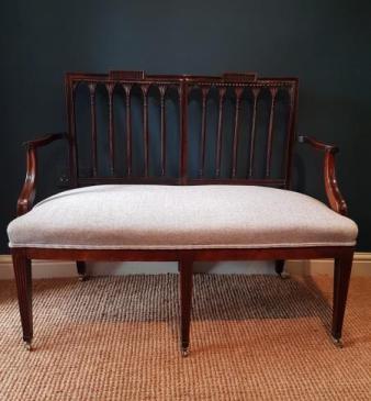 Regency Mahogany Framed Occasional Sofa