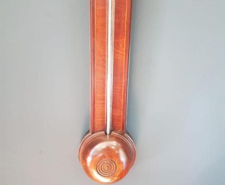 George III Mahogany Stick Barometer - Image 5