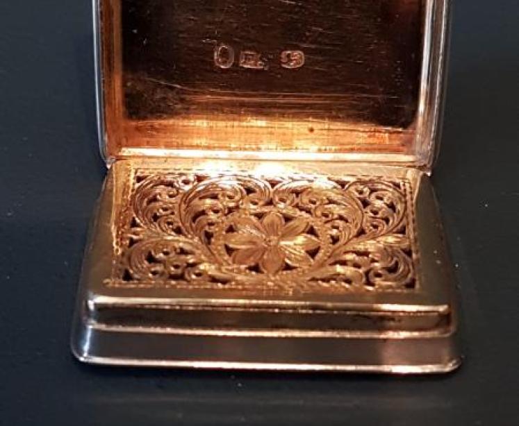 Victorian Silver Pocket Vinaigrette - Image 3