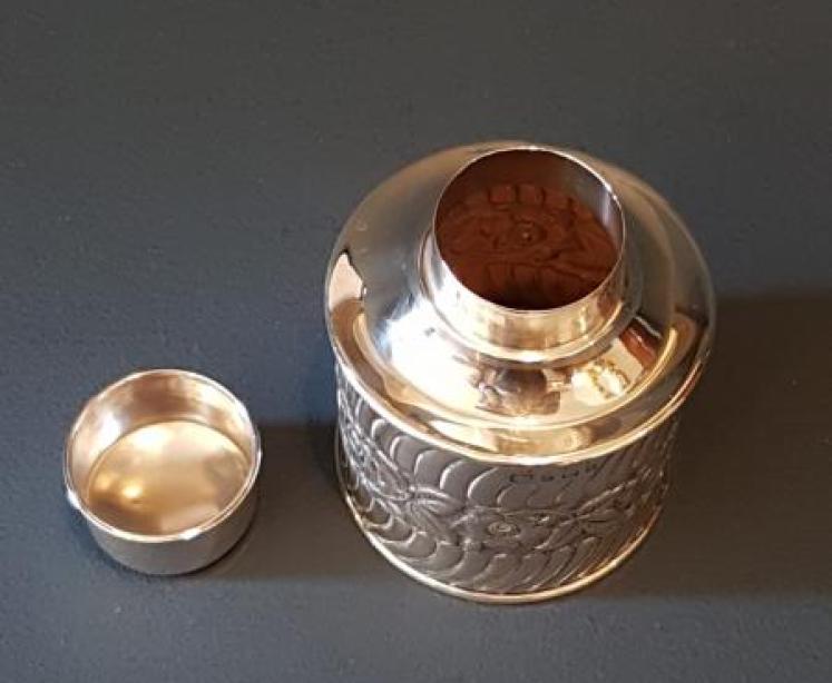 Edwardian Silver Tea Caddy - Image 4