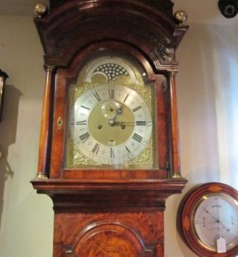 Impressive George II Burr Walnut London Longcase Clock