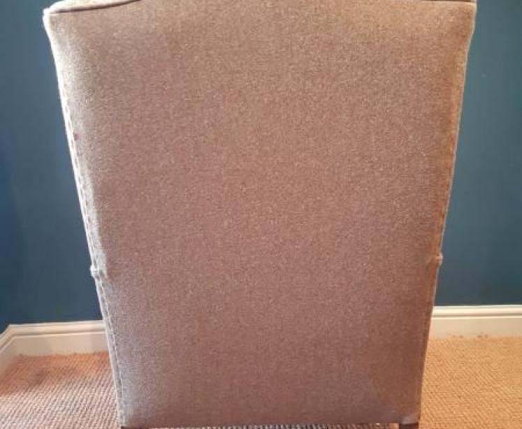 Stylish Edwardian Period Wing Back Upholstered Armchair - Image 5