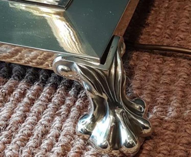 Matching Pair of Corinthian Column Brass Lamp Standards  - Image 7