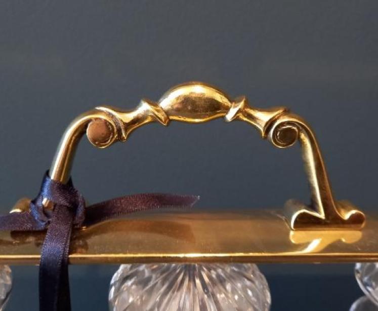 Mid Victorian Walnut Betjeman's Three Bottle Tantalus - Image 5