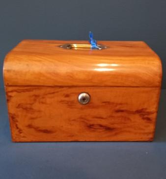 Mid Victorian Olive Wood Jewellery Box