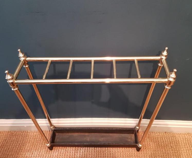 Victorian Brass and Cast Iron Stick Stand  - Image 4