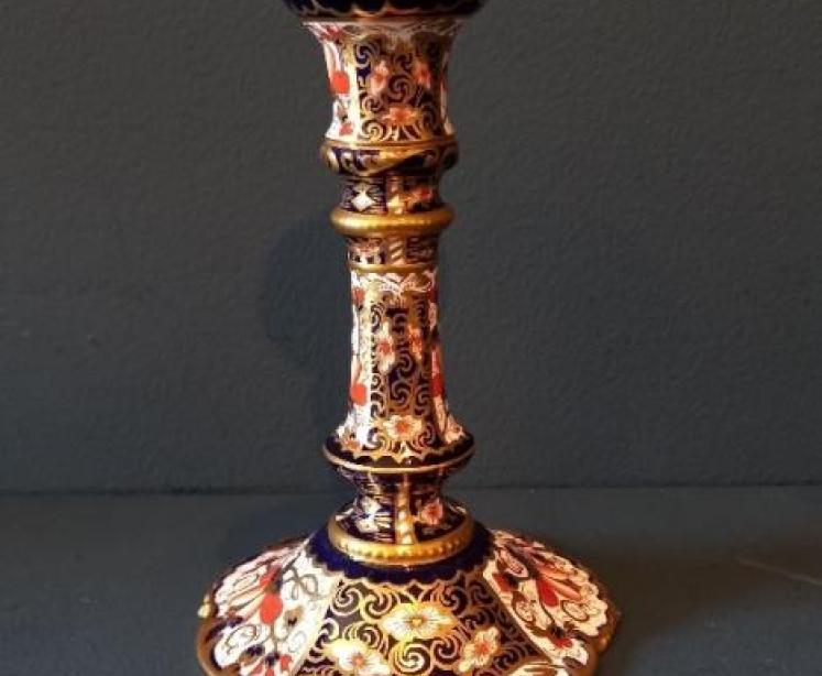 Pair of Royal Crown Derby Candlesticks - Image 2