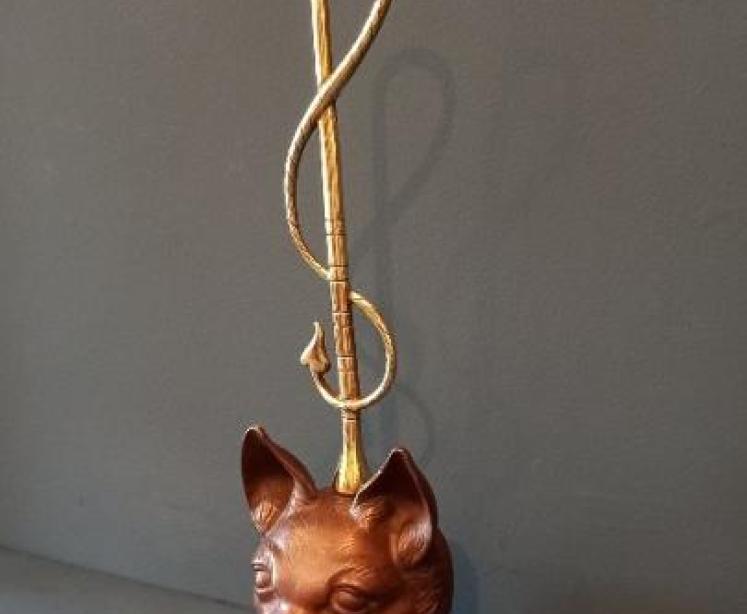 Victorian Pierce & Page Fox's Head Door Stop - Image 2