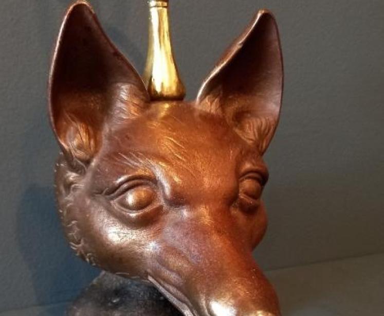 Victorian Pierce & Page Fox's Head Door Stop - Image 3