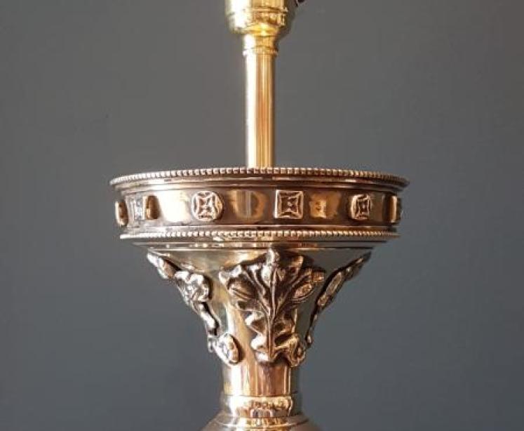 Matching Pair of Victorian Church Candlestick Table Lamps - Image 4