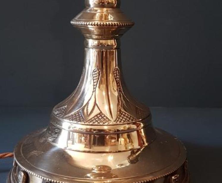 Matching Pair of Victorian Church Candlestick Table Lamps - Image 6