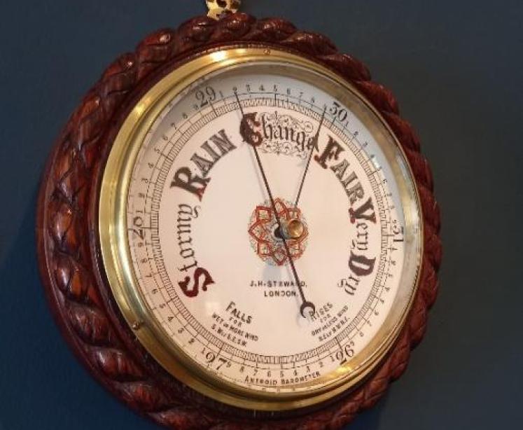 Mid Victorian Steward of London Ship's Barometer - Image 1