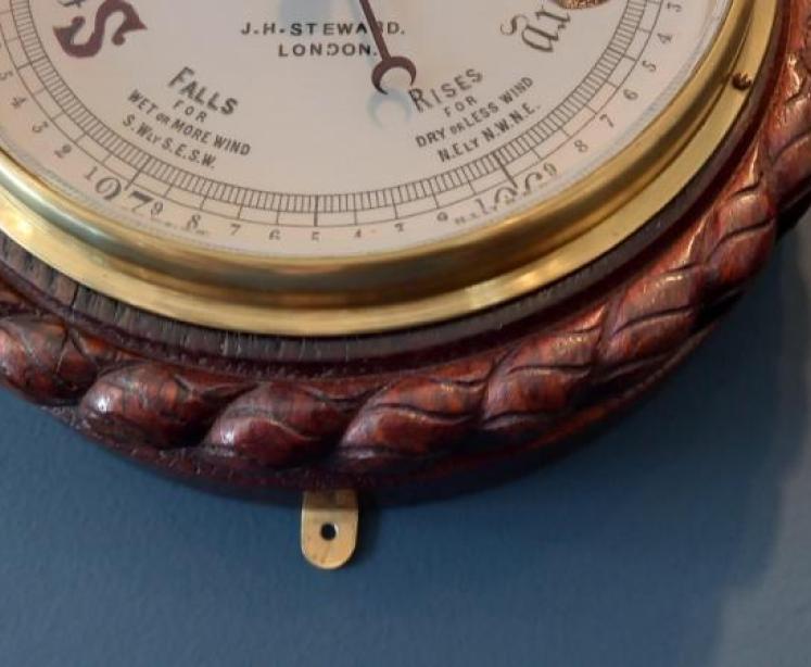 Mid Victorian Steward of London Ship's Barometer - Image 6