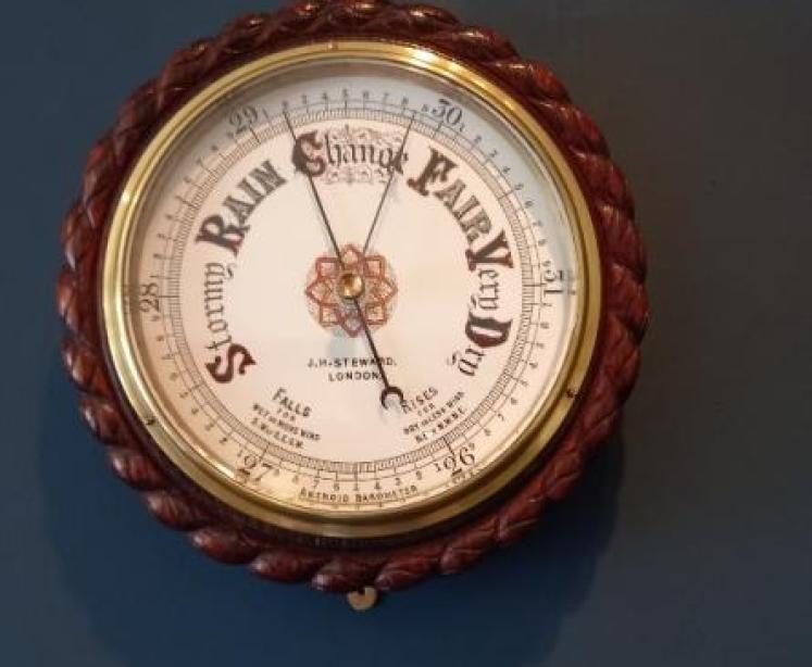 Mid Victorian Steward of London Ship's Barometer - Image 7
