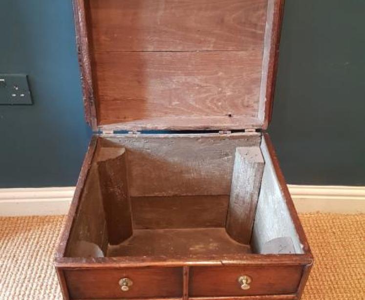 George II Oak Close Stool - Image 2