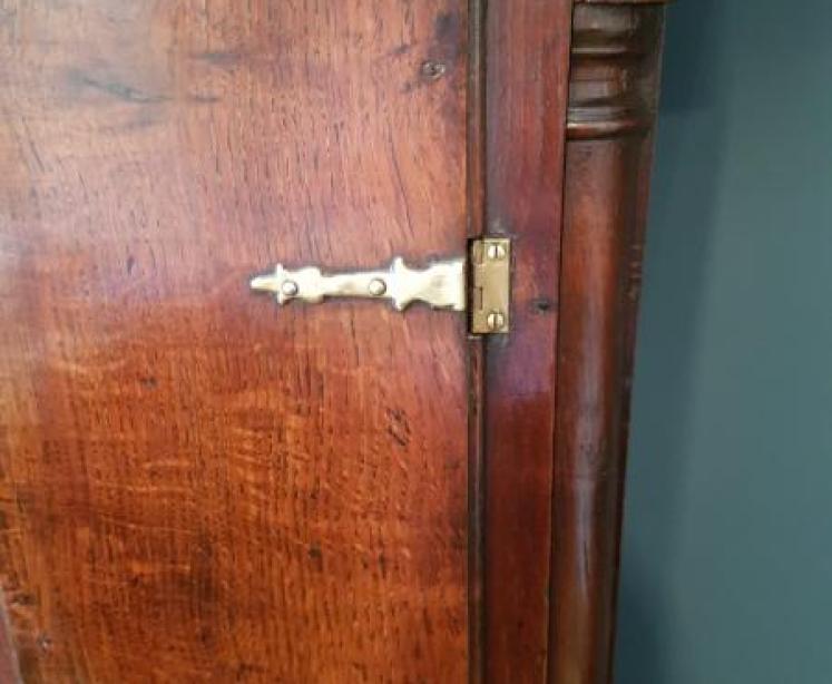 George III Oak Bullock of Ellesmere Longcase Clock - Image 5