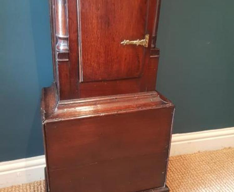 George III Oak Bullock of Ellesmere Longcase Clock - Image 6