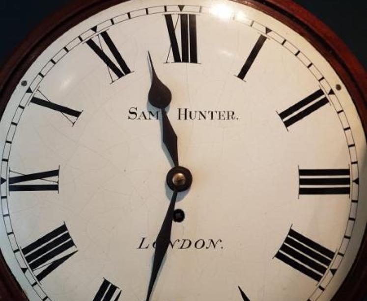 Early Victorian A Frame Fusee Dial Clock  - Image 2