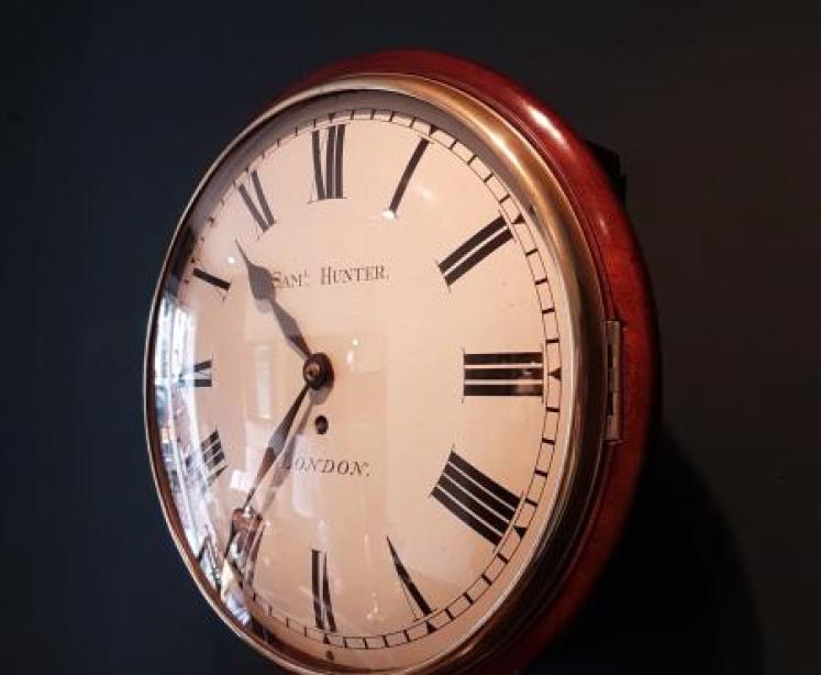 Early Victorian A Frame Fusee Dial Clock  - Image 7