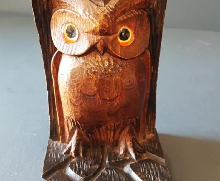 Pair of Edwardian Owl Book Ends  - Image 3