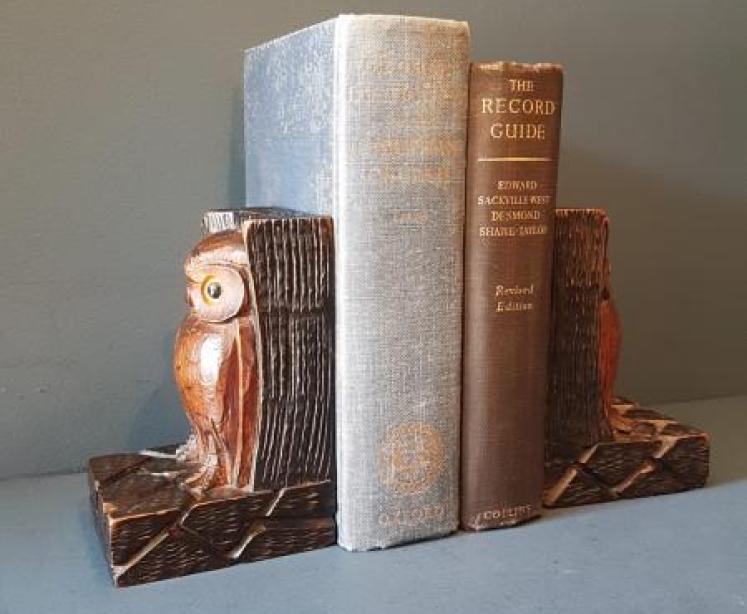 Pair of Edwardian Owl Book Ends  - Image 7